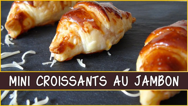 Recette des mini croissants au jambon