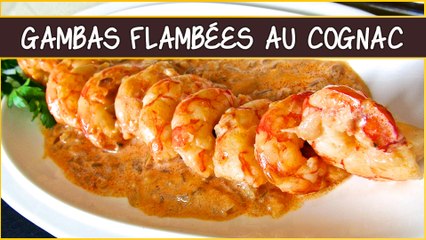 Recette des gambas flambées au cognac