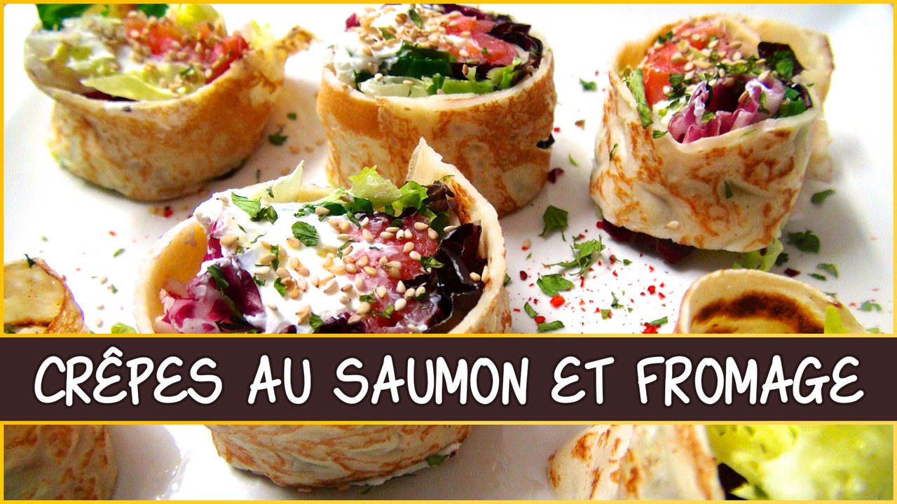 Recette des crêpes au saumon et fromage frais - En cuisine avec...