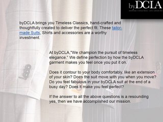 byDCLA Custom Suits Lookbook 2014