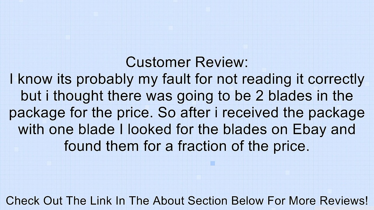 Craftsman 998989001 35/8Inch Planer Blade Review video Dailymotion