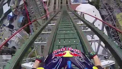 Trials Motorcycle on a Roller Coaster - Red Bull Roller Coaster