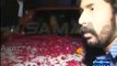 ImranKhan's car pelted with eggs and roses at Chenab Chowk