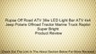 Rupse Off Road ATV 36w LED Light Bar ATV 4x4 Jeep Polaris Offroad Tractor Marine Truck Raptor Super Bright Review