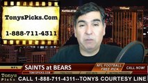 Chicago Bears vs. New Orleans Saints Free Pick Prediction NFL Pro Football Odds Preview 12-15-2014