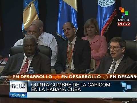 Raúl Castro exige en Cumbre Caricom se termine el bloqueo contra Cuba