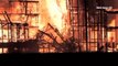 Los Angeles fire destroys apartment block site
