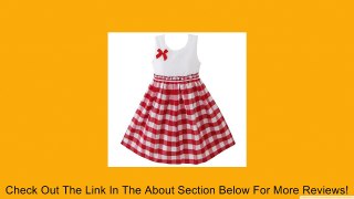 Sunny Fashion Girls Dress Red Tartan Sundress Review