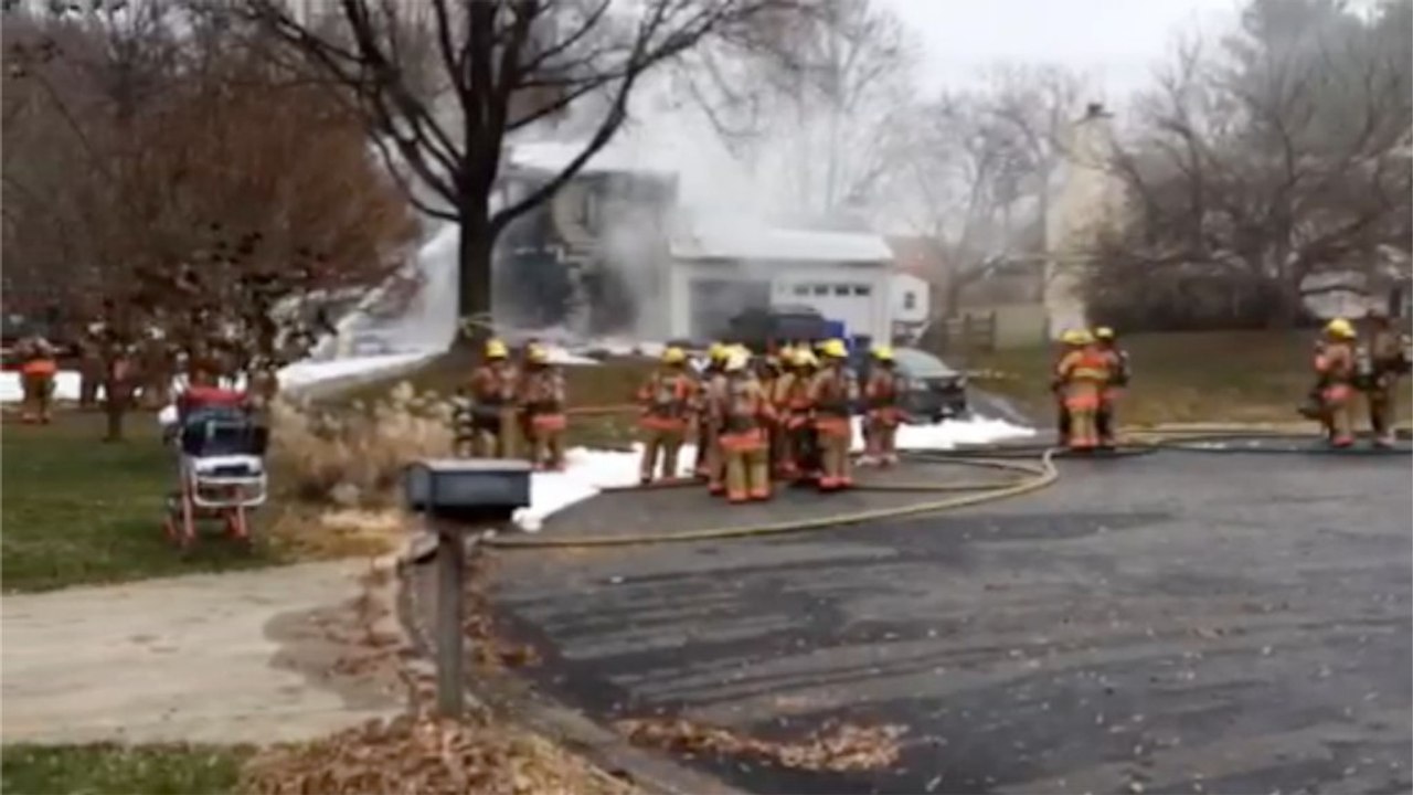 Plane hits Montgomery County house