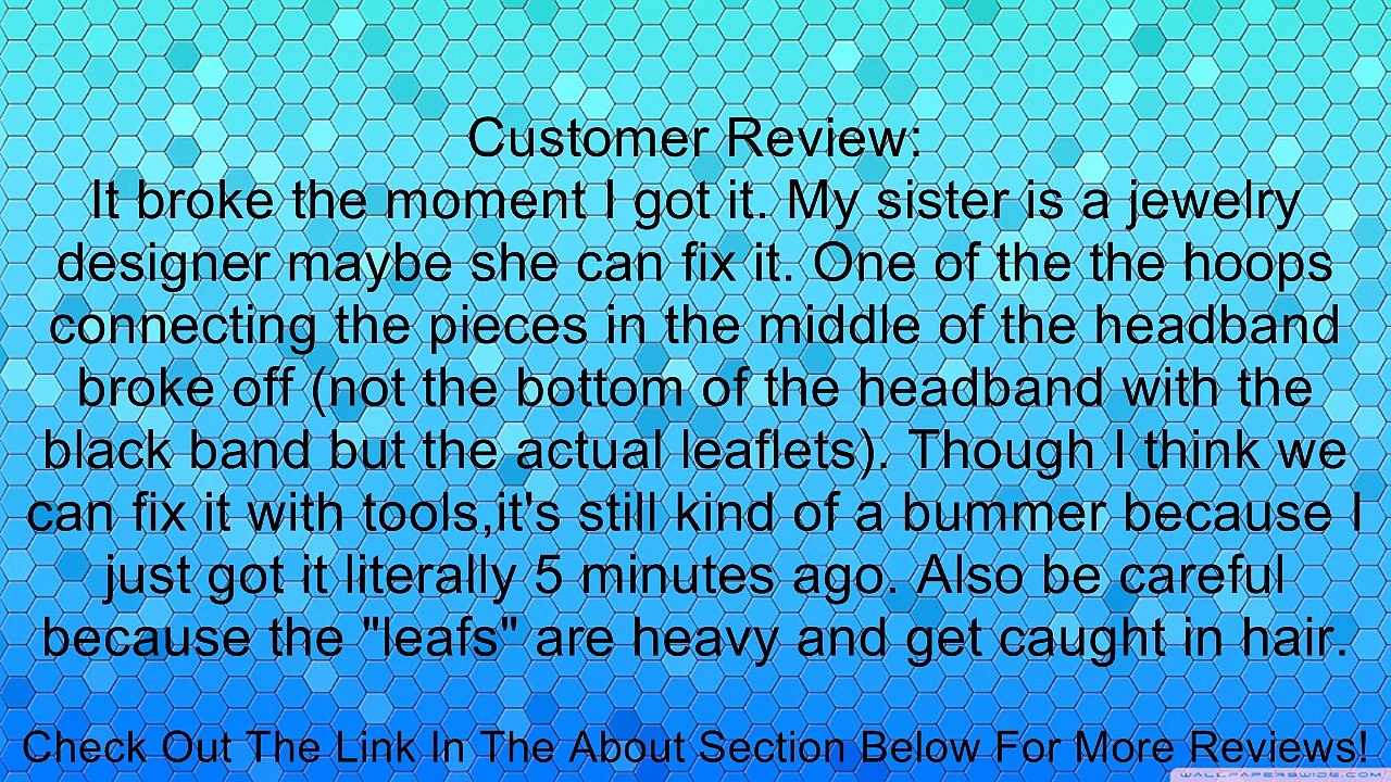 Fashionwu Women's Festival Grecian Garland Hippy Forehead Elastic Headband Review