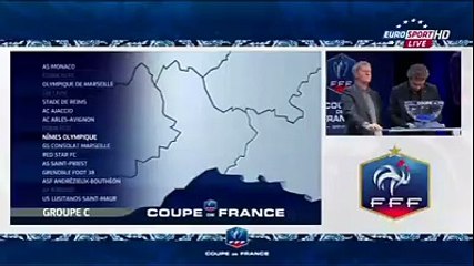 Tirage de la Coupe de France : Nîmes - A. S. Monaco