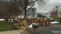 Montgomery County firefighters respond to small plane that crashed into a MD home