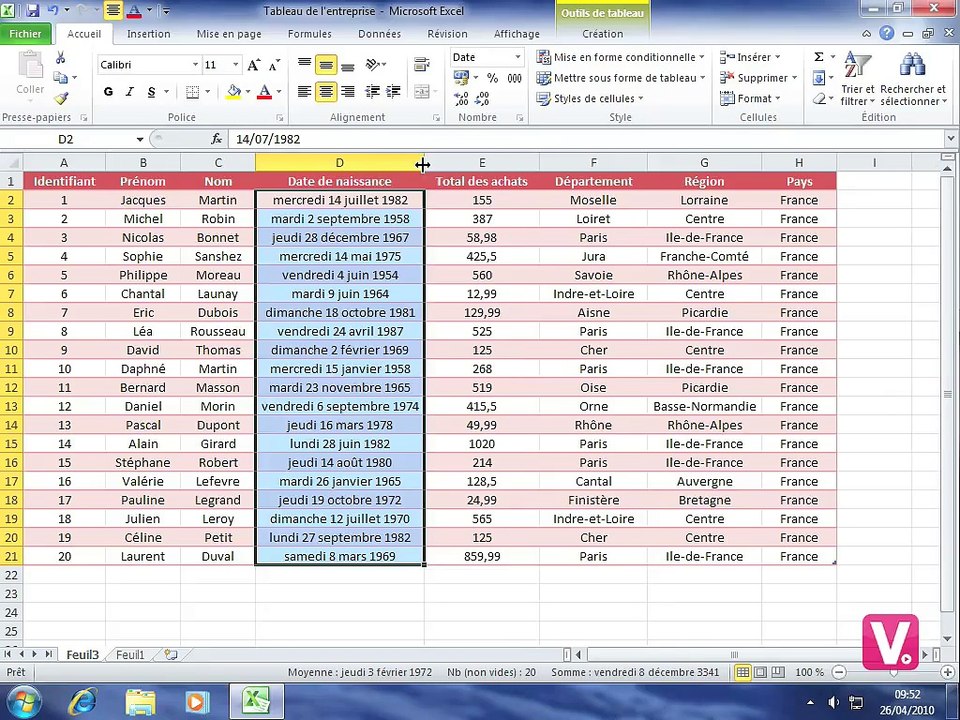 006-Formater une cellule - Formation intégrale sur Excel 2010