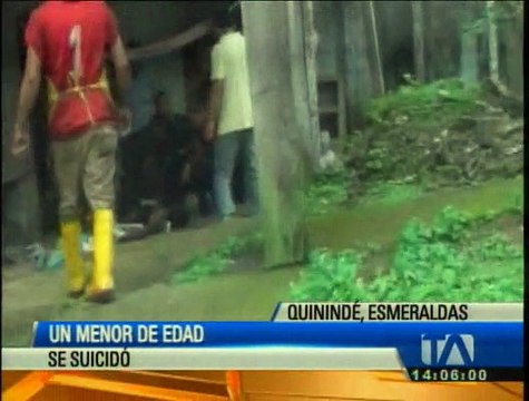 Un menor de edad se suicidó