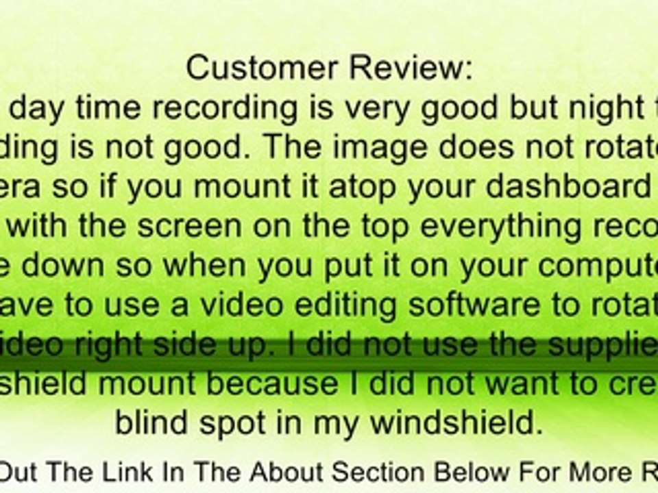 HD Portable DVR with 2.5" TFT LCD Screen Vehicle Backup Car Cameras LCD 270� LSRotator - 6 IR LED Camera Digital Video Recorder HD Car DVR Car Vehicle Road Black Review