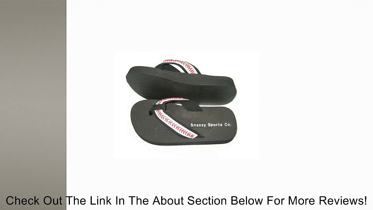 Baseball Seam Flip Flops Medium (7-8) Review