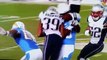 Patriots' Brandon Browner's Hit Knocks Out Chargers' LaDarius Green