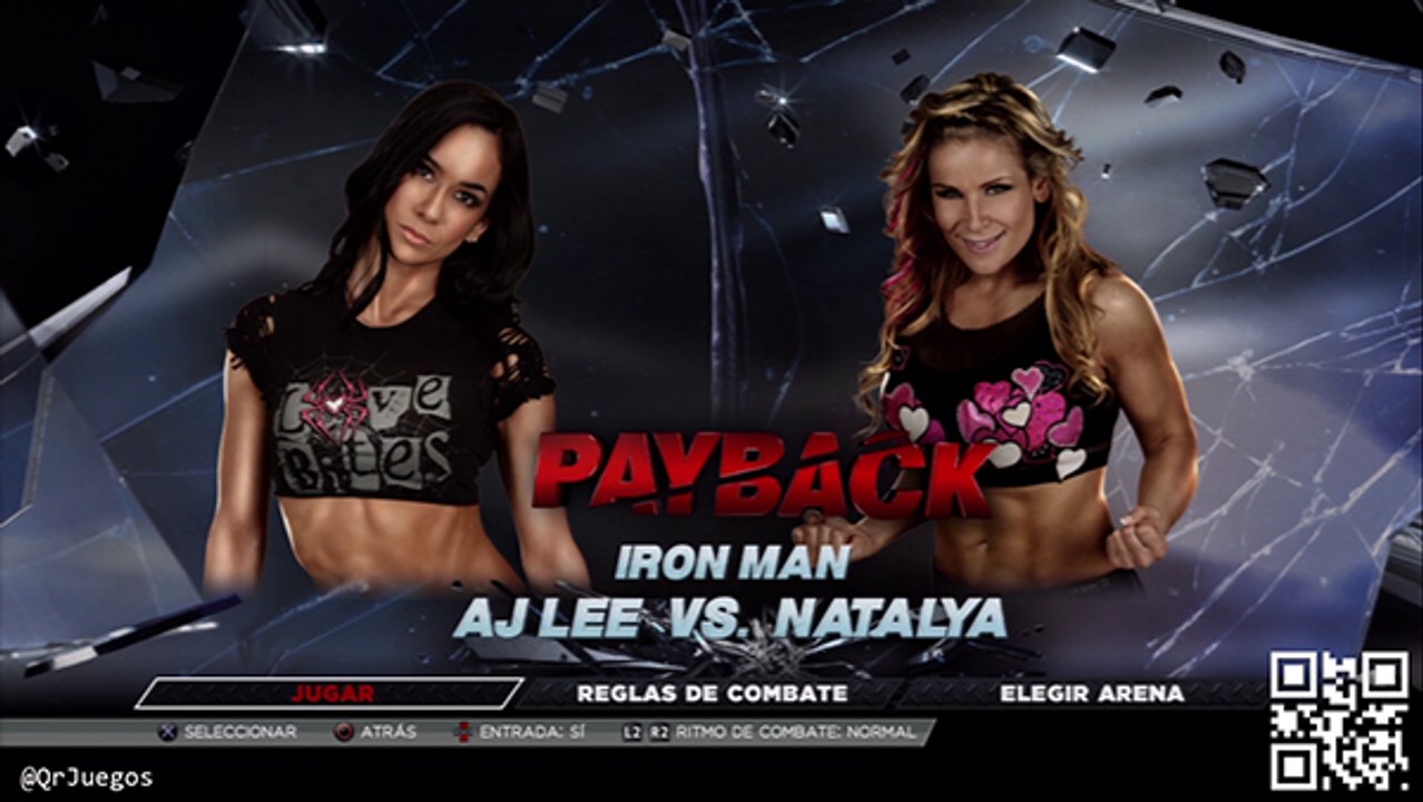 AJ LEE VS. NATALYA WWE15 DIVAS