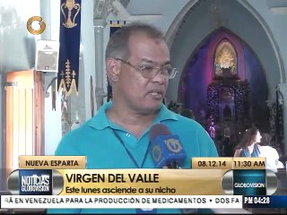Imagen de la Virgen del Valle es ascendida a su camerino