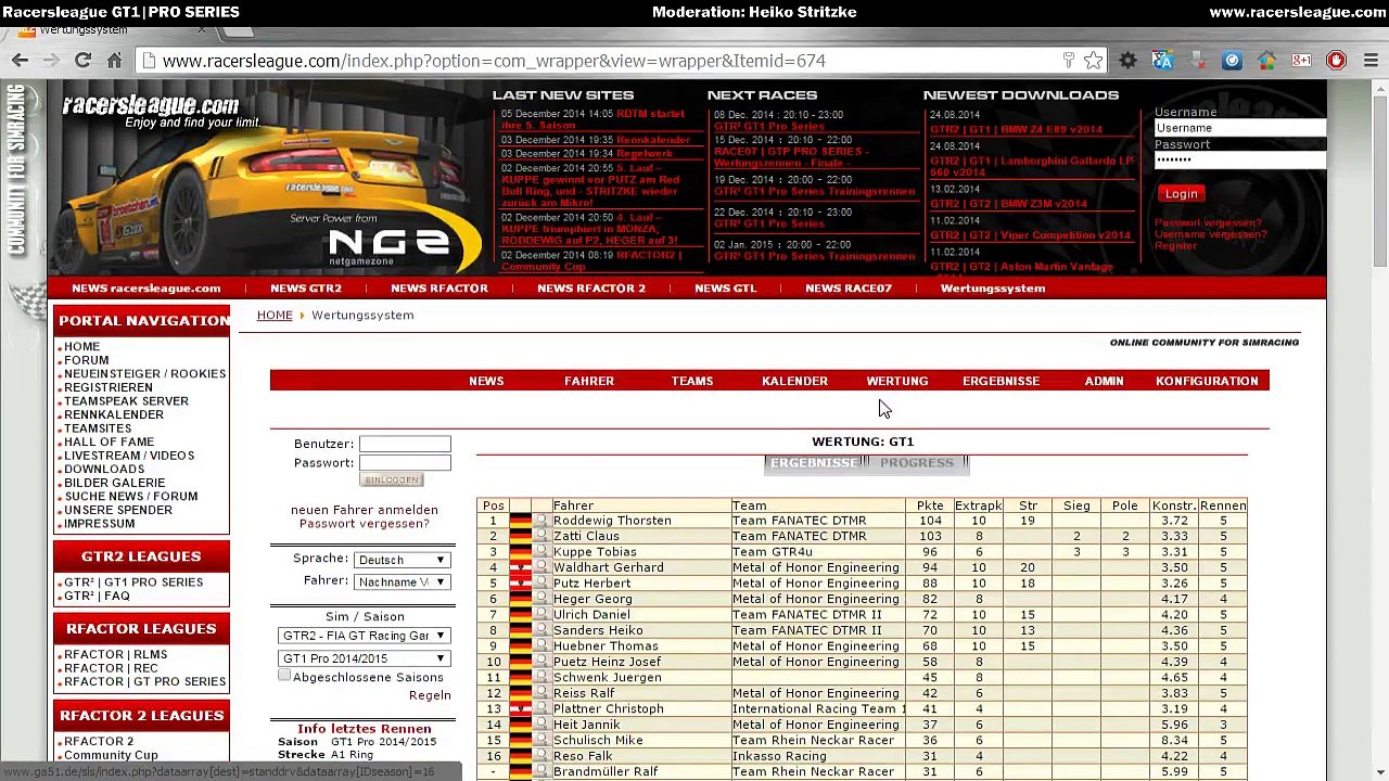 Racersleague GT1 Pro Series 2014/15 - Round 6 - Mugello