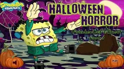 Halloween Horror, Frankenbob's Quest   Spongebob Games