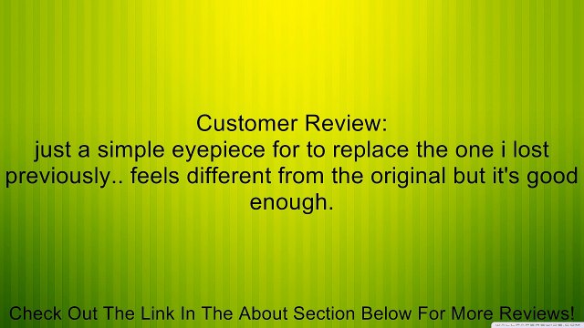 Fotga EB EyeCup for Canon 5D Mark II 50D 40D 30D 20D 1000D XS Review