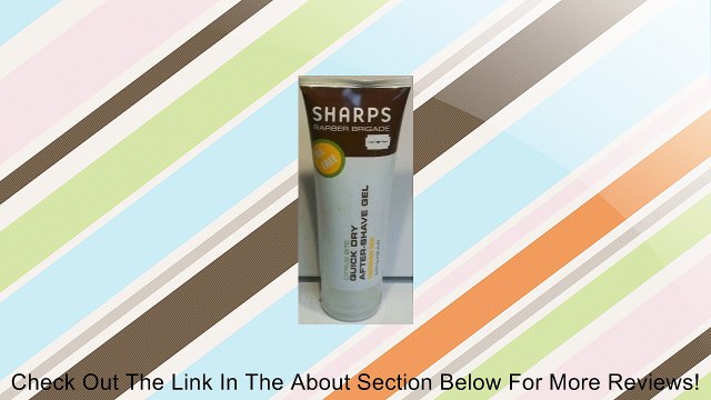 Sharps Barber Brigade Quick Dry After Shave Gel 3.4 Fl Oz Review