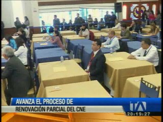 Avanza el proceso de renovación del CNE