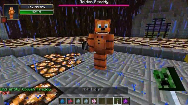 GOLDEN FREDDY VS HEROBRINE - Minecraft Mob Battles - Minecraft Mods