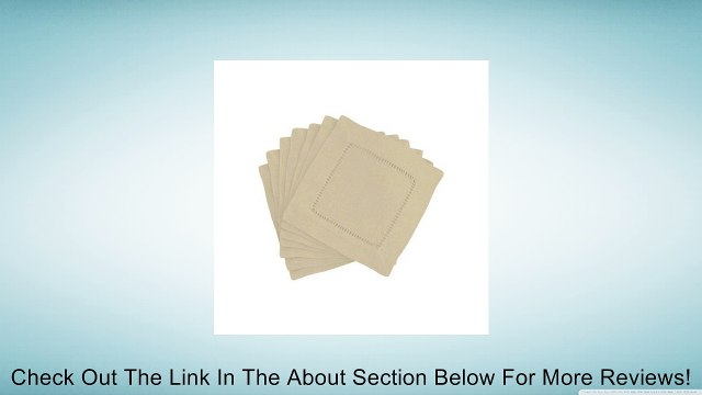 Stone 6x6 Hemstitch Cocktail Napkins 1 Dozen Review