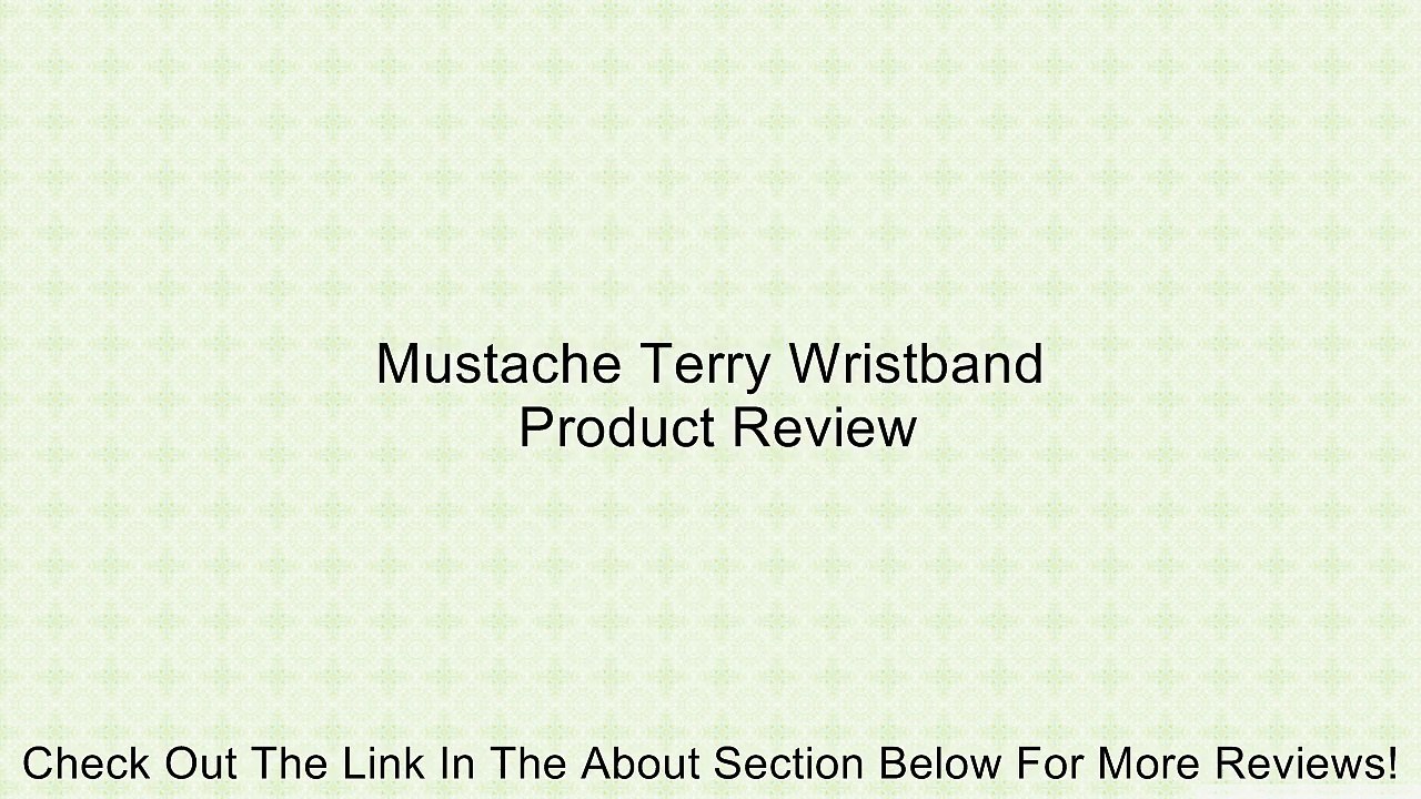 Mustache Terry Wristband Review