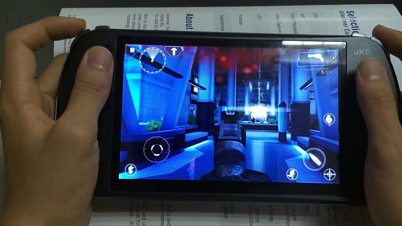 【02】Modern Combat 4: Zero Hour Video game tested on JXD s7800b Tablet Gamepad