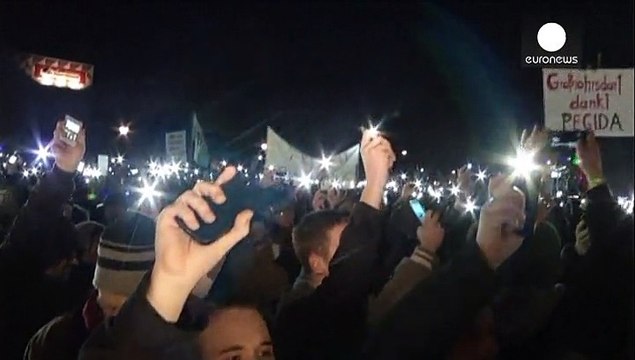 Tüntetés a nyugat iszlamizálódása ellen Drezdában