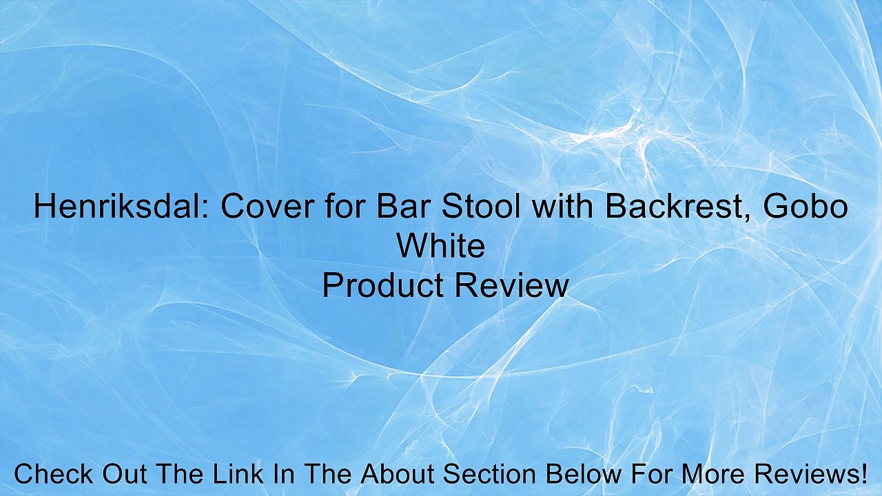 Henriksdal: Cover for Bar Stool with Backrest, Gobo White Review