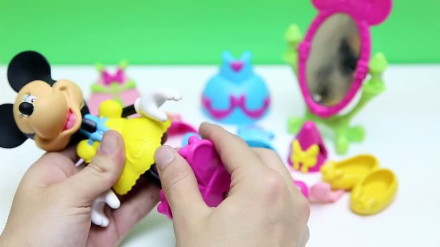 Minnie Mouse Play Doh Dress Gown Prom Dress Mickey Mouse Clubhouse Disney Junior Toys Review