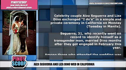 Aiza Seguerra And Liza Dino Got Married In California