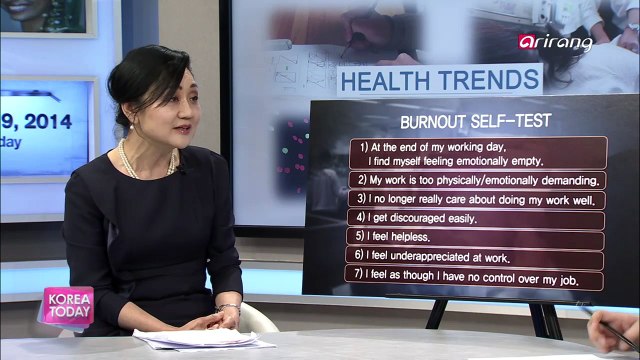Korea Today Ep719C2 Overcoming burnout syndrome