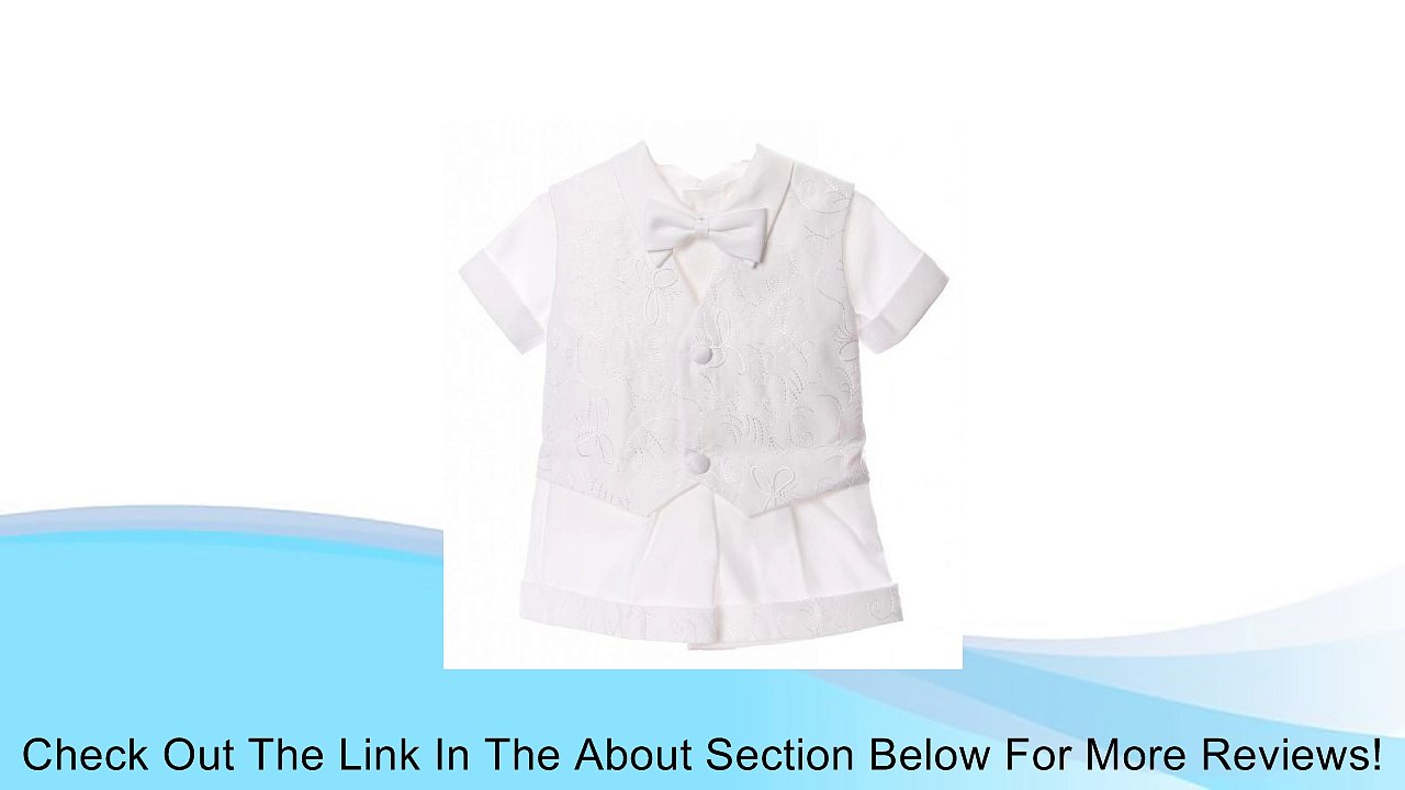 Caldore Boys Christening 5pc Satin Embroidered Short Set Review