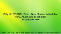 Biffy UNIVERSAL Bidet - Non-Electric, Adjustable Flow, Attachable Toilet Bidet Review