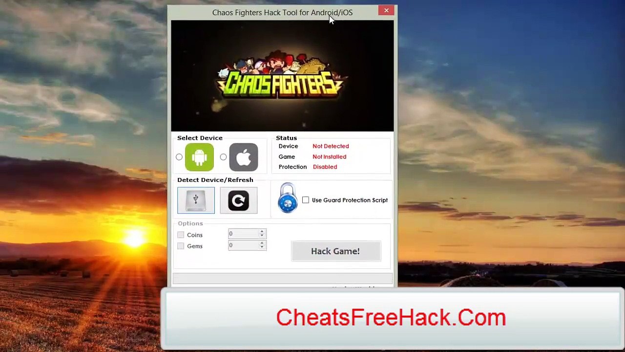 Chaos Fighters Coins Gems Cheat Tool Free Download 2014