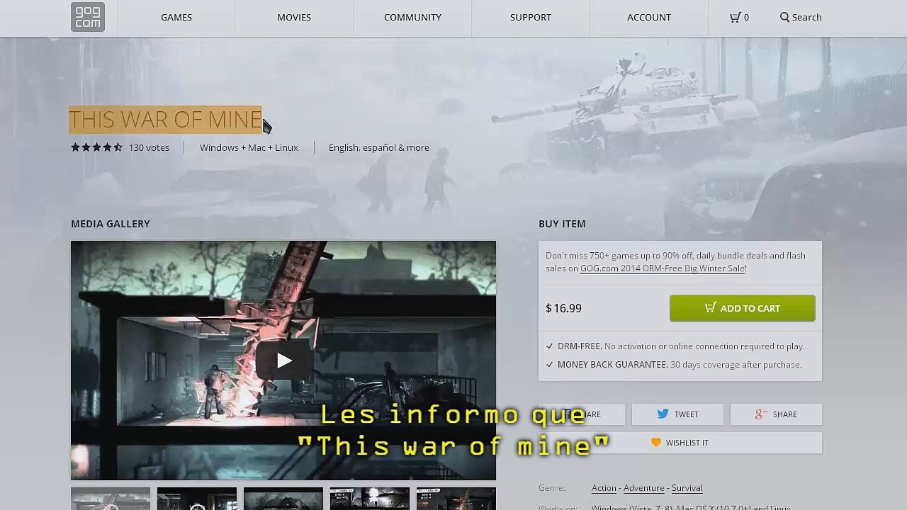 This war of mine | Ya disponible en español