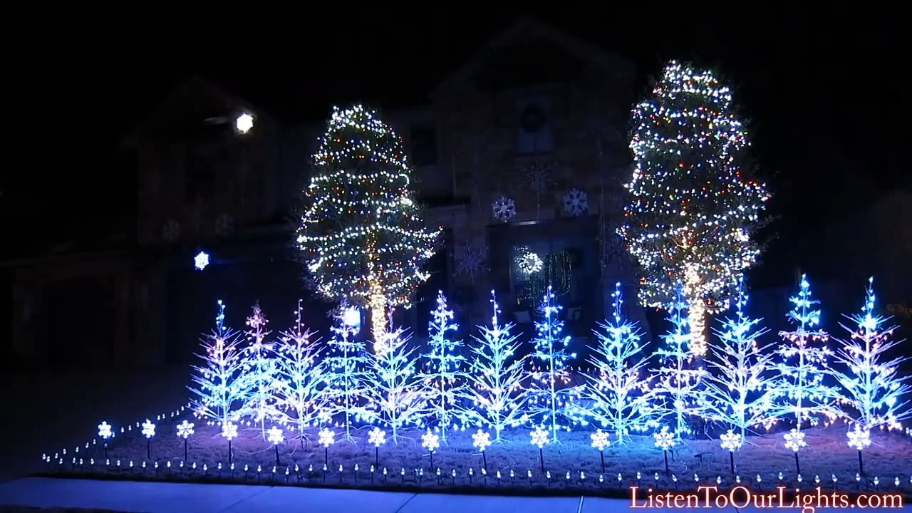 Frozen Christmas Lights Let It Go 2014