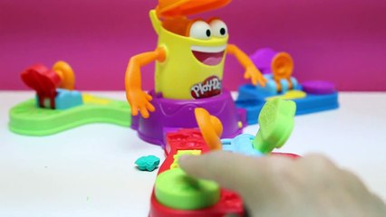 Play Doh Launch Game Play Doh Gob' Fou Lanzadera Play-Doh Hasbro Toys Review Gumball Machine