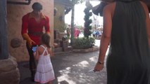 Hilarious little Girl Puts Gaston (Beauty and the Beast) In His Place Disney World!