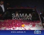 Exclusive Footage of Imran Khan’s Vehicle Pelted with Eggs