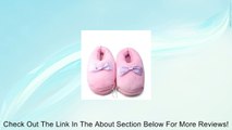 Plush USB home winter Foot Warmer Heating Shoes Electric Computer PC Heat Slipper w/ Cute Bowknot Pink Review