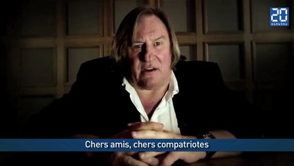 Gérard Depardieu inquiétant dans une publicité Russe