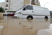 Antalya'da Evler Sular Altında Kaldı