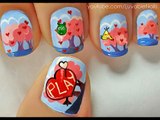 Angry Birds - Valentine's Day Heart Nail Art Tutorial - Valentine's Day Nails for Valentine's Day Nail Art Valentine's Day nail designs