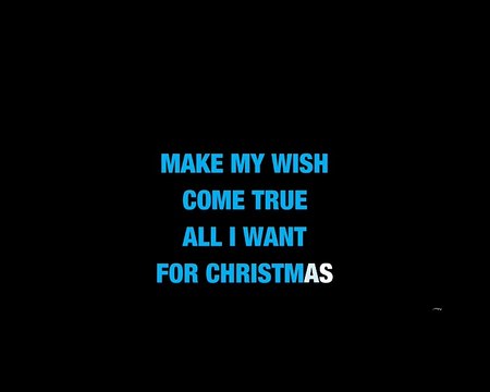 All I Want For Christmas Is You -Karaoke - style of Mariah Carey
